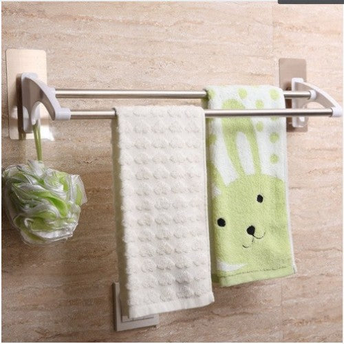 60CM Double-Bar Towel Rack Magic Sticker