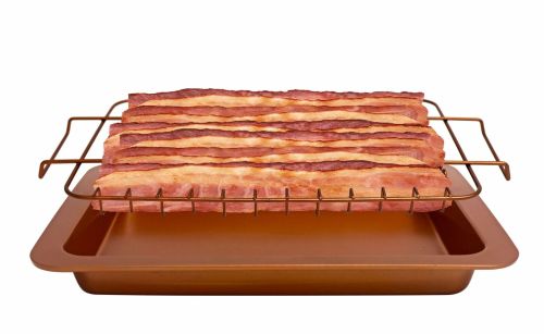 Bacon Bonanza by Gotham Steel Oven Healthier Drip Rack Tray with Pan