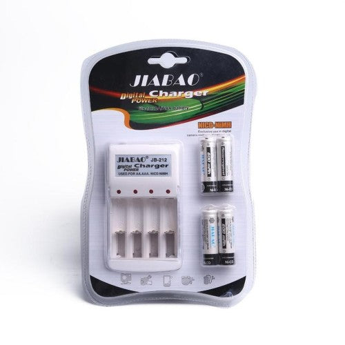 LED charger for AA and AAA with 4pcs Rechargeable Battery AAA