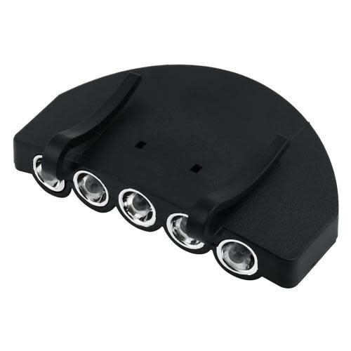 5LED Cap Hat Brim Clip Lamp Head Light Headlight Headlamp Camping Hiking Fishing