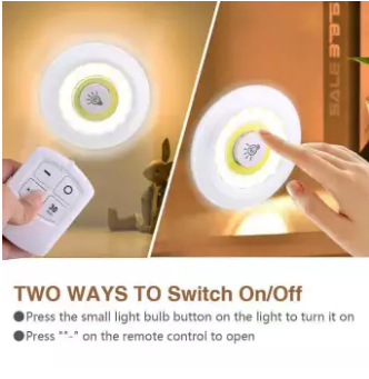Led Light With Remote Control Wireless Light Wall Lamp Light