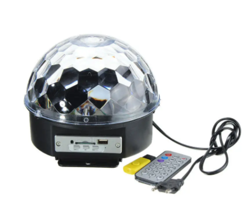 LED RGB Crystal Magic Ball Disco Party Effect Digital Stage Light