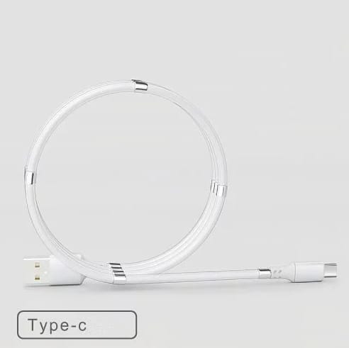 Retractable Magnetic Data Cable Type-C 1M