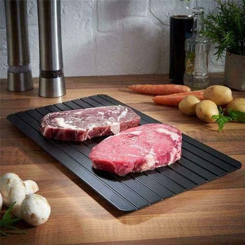 Defrost Express Aluminium Food Defrost Tray Plate 29.5x20.8cm