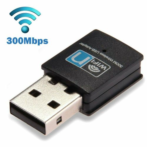 Mini Portable Wireless USB 300Mbps WiFi Receiver Adapter Computer Network Card