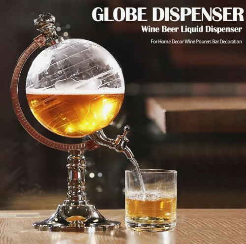 Bar Decoration Globe Dispenser Wine Dispenser Beer Liquid Dispenser Home Decor Wine