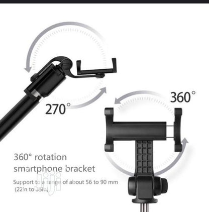4 In 1 Multifunctional Selfie Stick Bluetooth Tripod Monopod Remote Shutter Extendable