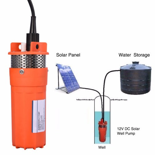 Mini DC12V Electric Submersible Pump Alternative Energy Solar Powered Suction Pump