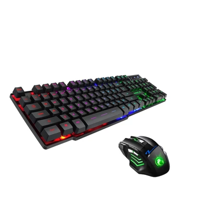 USB Wired Backlit Keyboard Computer Gaming Keyboard Mouse Combo