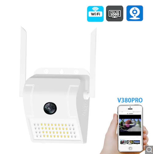 Wireless WiFi IP Camera Wall Lamp Security Camera Outdoor Two Way Audio
