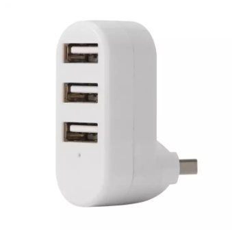 Mini Rotatable High Speed 3 Ports USB HUB 2.0 USB Desktop Splitter Adapter for Tablet