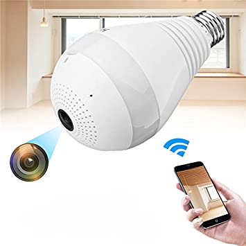WIFI Camera Panoramic 360 View Smart Light Bulb Camera Monitoring